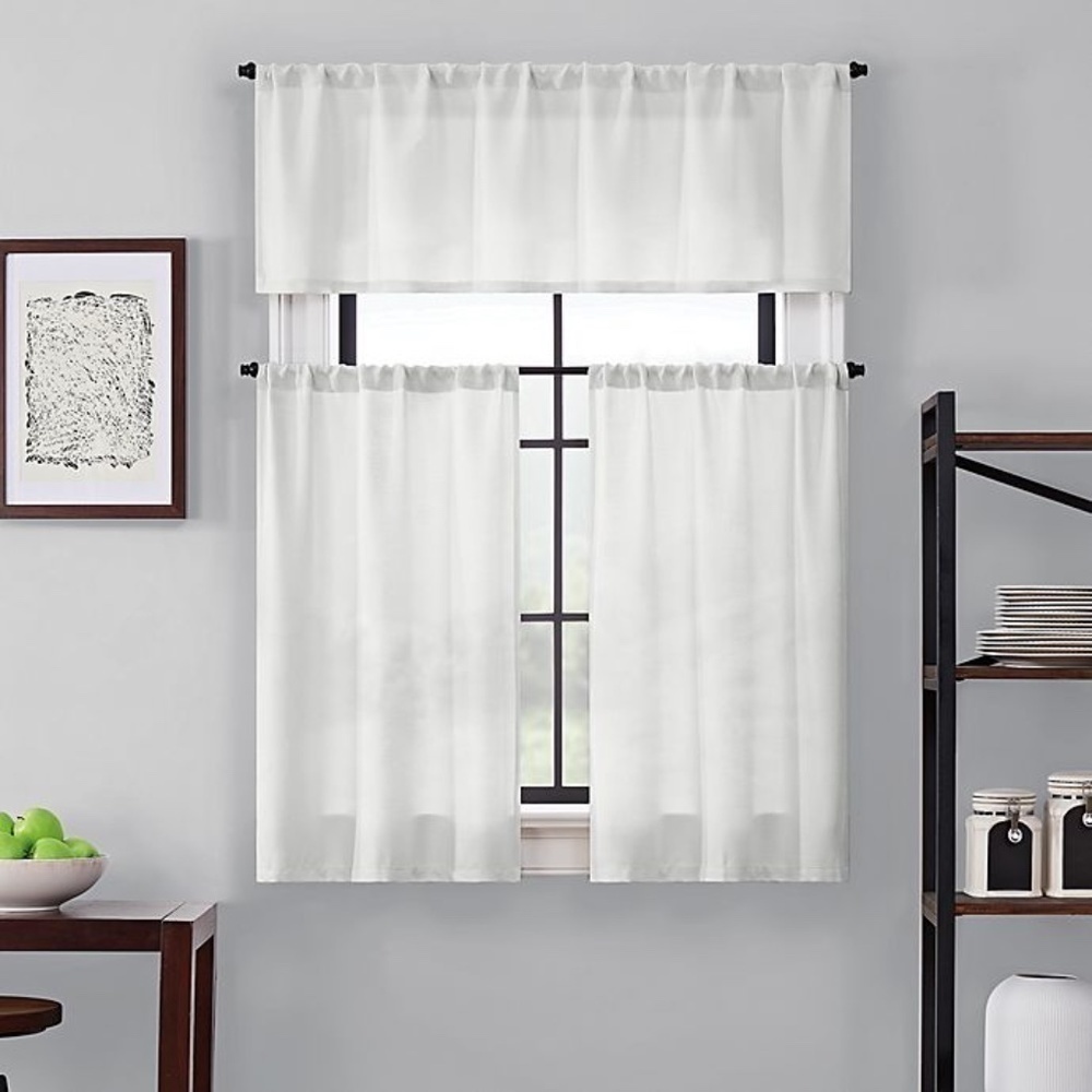 Brookstone® Saville 36-Inch Kitchen Window Curtain